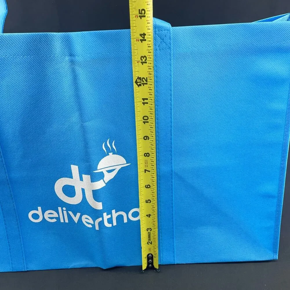 New DeliverThat Lot of 2 Blue Soft-Shell Food Catering Delivery Tote Bags XL
